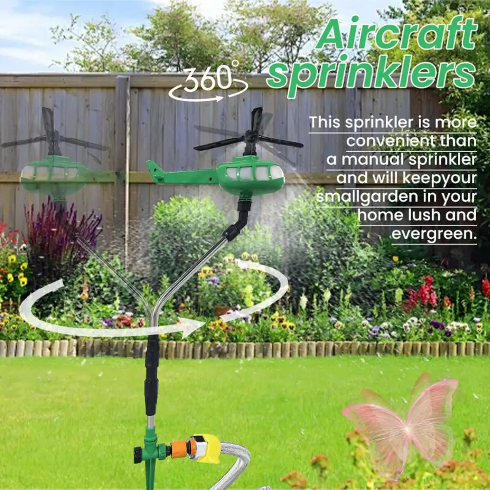 Tuinslang Draadsproeier 360 graden roterende helikopter Watersproeier voor tuin Gazon met grond voor tuin voor tuin