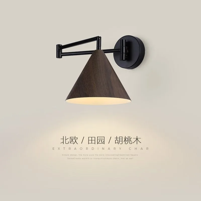Creative Wall Lights Cone Triangle Home Decoration Wabi Sabi Homestay Hotel Bedroom Corridor Staircase Living Room Study Sconces