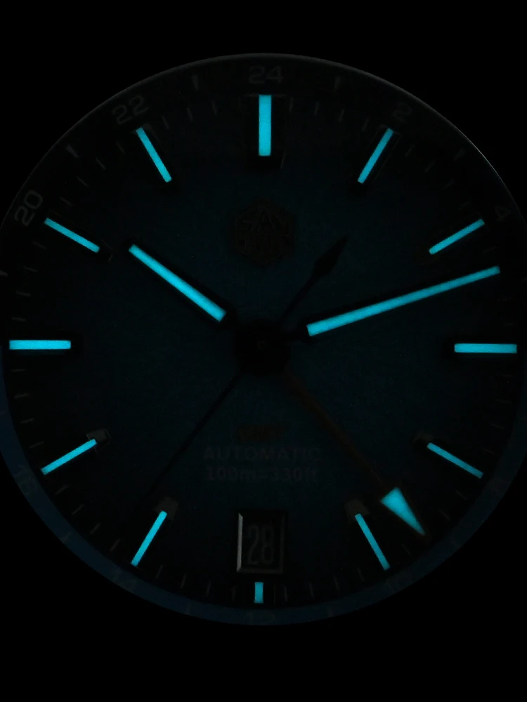 San martin novo miyota 9075 gmt jianzhan dial dada relógios masculinos mecânico automático à prova dwaterproof água 10bar estilo chinês reloj sn0144