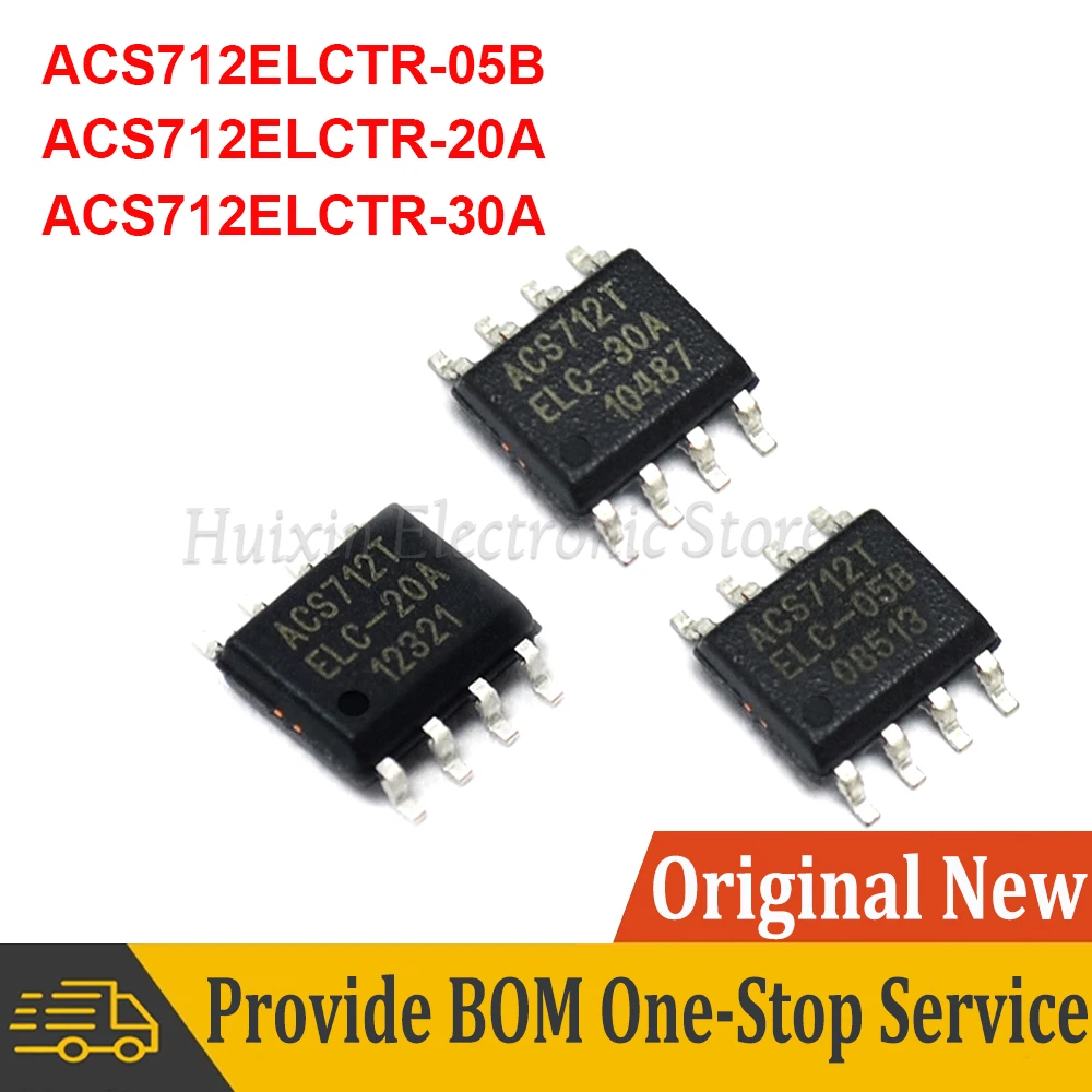 ACS712ELCTR-05B ACS712ELCTR-20A  ACS712ELCTR-30A  ACS712T ACS712 SOP-8 SOP New and Original IC Chipset