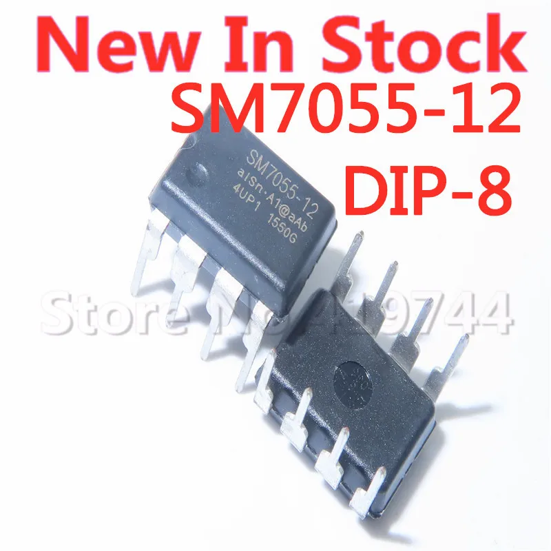 5PCS/LOT SM7055 SM7055-12 DIP-8 Induction Cooker Power Management Chip In Stock NEW original IC