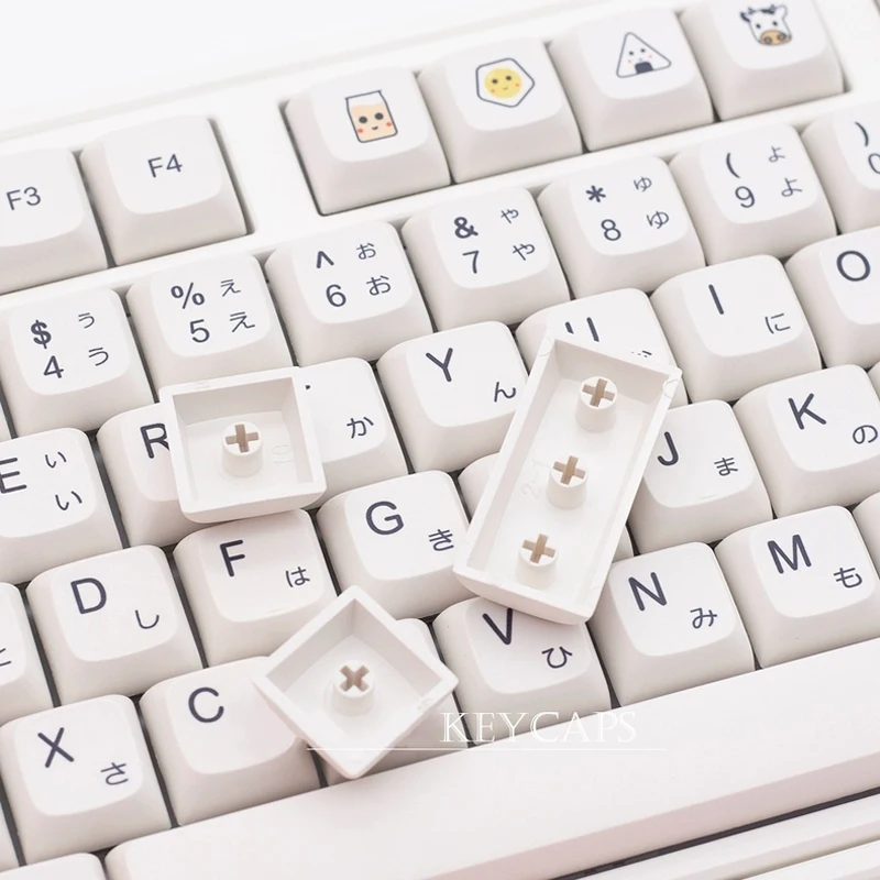Minimalist สีขาว PBT Keycaps 120 คีย์เกาหลีสเปนภาษาอังกฤษที่พูดได้หลายภาษา XDA โปรไฟล์สําหรับแป้นพิมพ์เครื่องกลแป้นพิมพ์แม่เหล็ก
