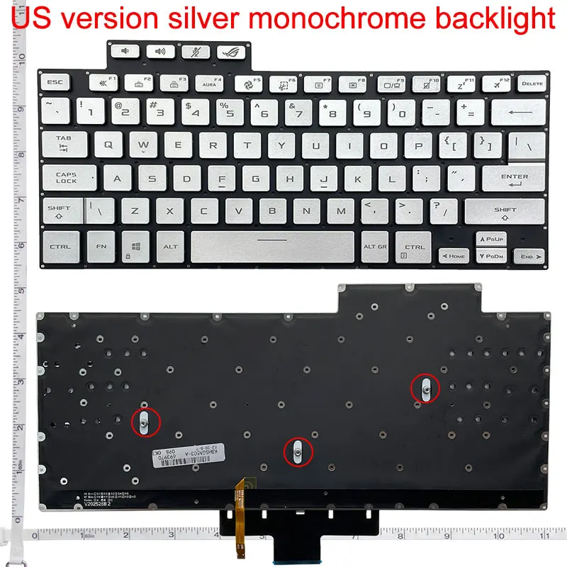 Nowość dla Acer Zephyrus ROG 16 G16 GA503 GA503Q GA503QR GA503QS 15 G15 GU603 GU603H US podświetlana klawiatura — zdjęcie produktu 4