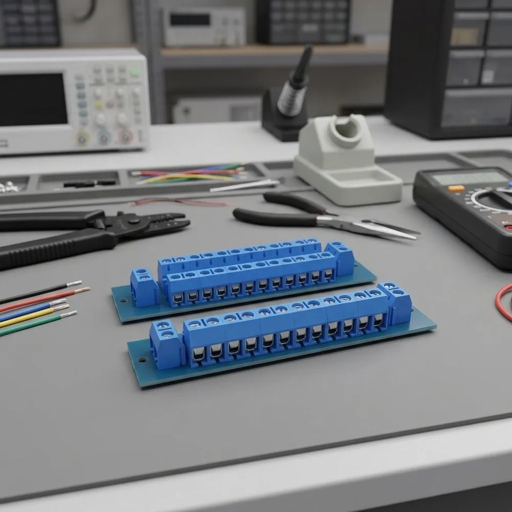 2pcs KF301-5.0MM Solderless Terminal Adapter for Positive and Negative Connections in Electronic Prototyping Projects