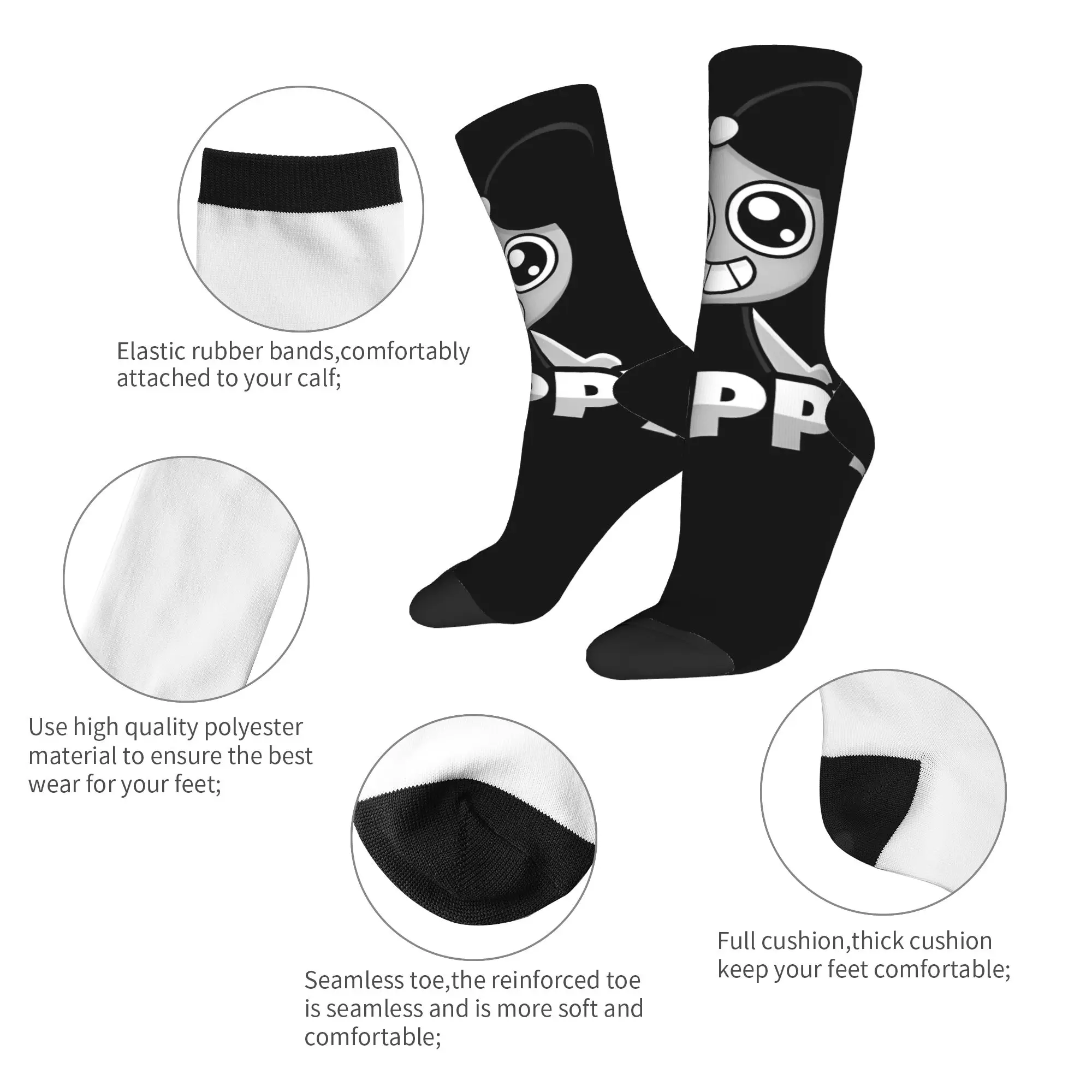 Engraçado Dandys World Vintage Poppy Meias de basquete Meias longas de poliéster para mulheres e homens antiderrapantes