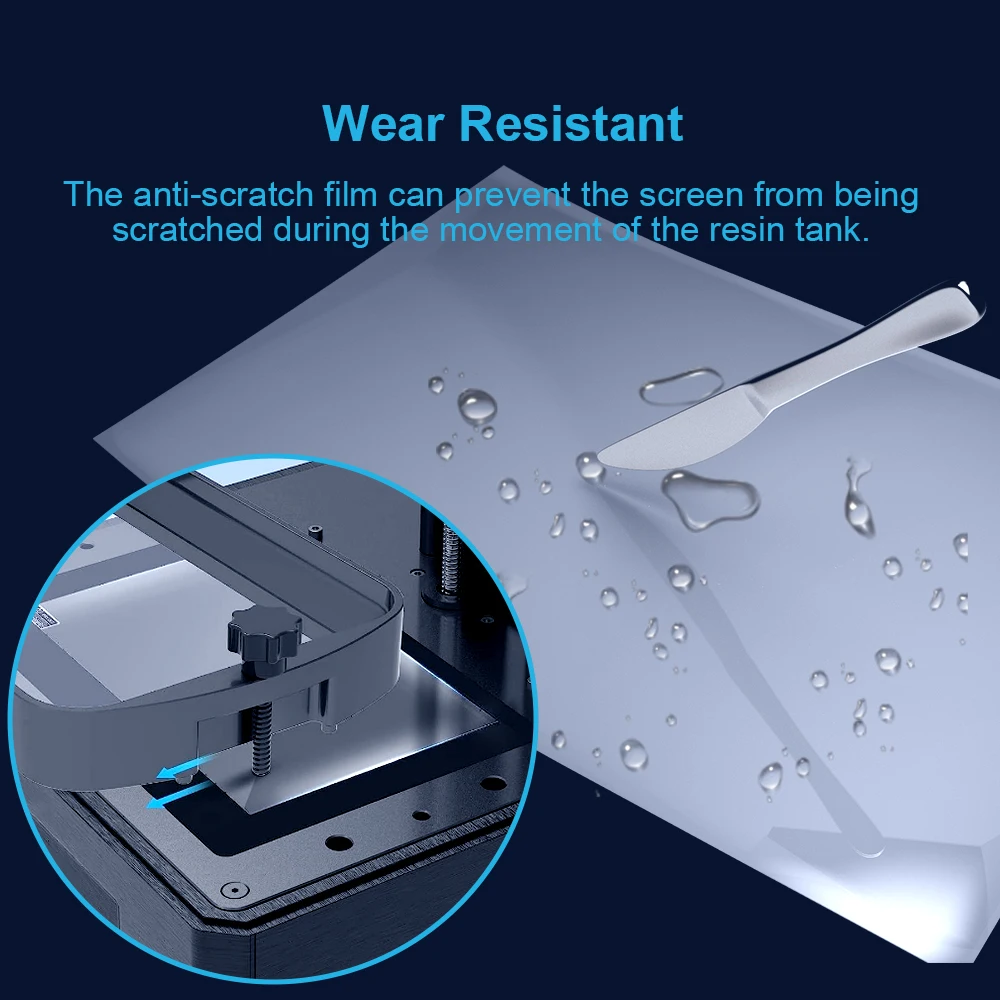 3D Printer Accessory 5pcs 10.1inch Screen Protector Film for ELEGOO Saturn 4,Saturn 4 Ultra,Saturn 3 Saturn 3 Ultra Saturn 2