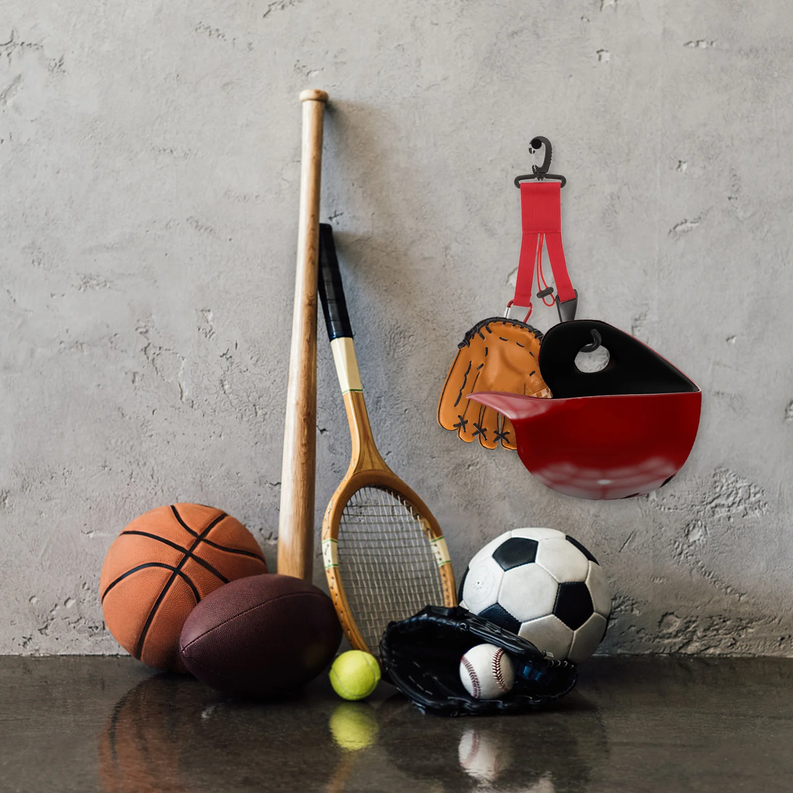 مشبك قفاز بيسبول متين، شماعة تروس متعددة الوظائف، مشابك خطافية عالية القوة، محمولة خفيفة الوزن للخفافيش