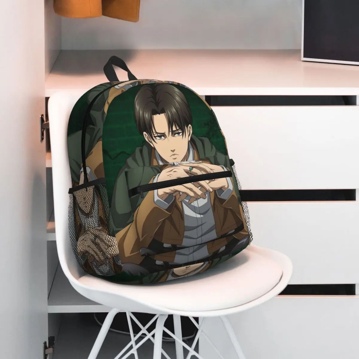 

Атака Титанов Zeke Yeager Студенческий рюкзак Школьная сумка Походный дорожный рюкзак для мальчиков и девочек Модная сумка для книг Сумки на плечо