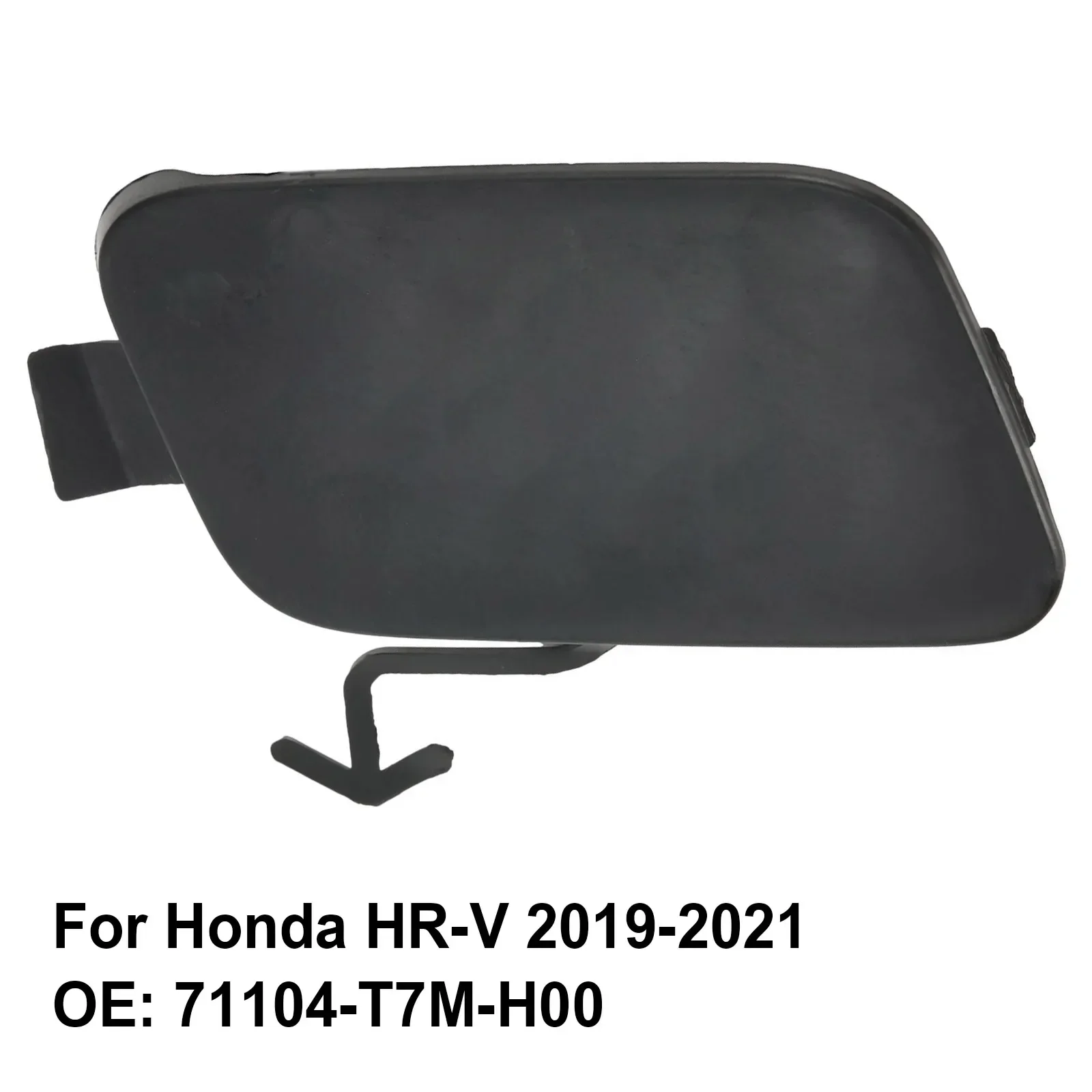 

1PCS Car Front Bumper Tow Hook Eye Cover Cap ​For Honda HR-V 2019-2021 ​Part Number 71104-T7M-H00 Black Auto Accessories