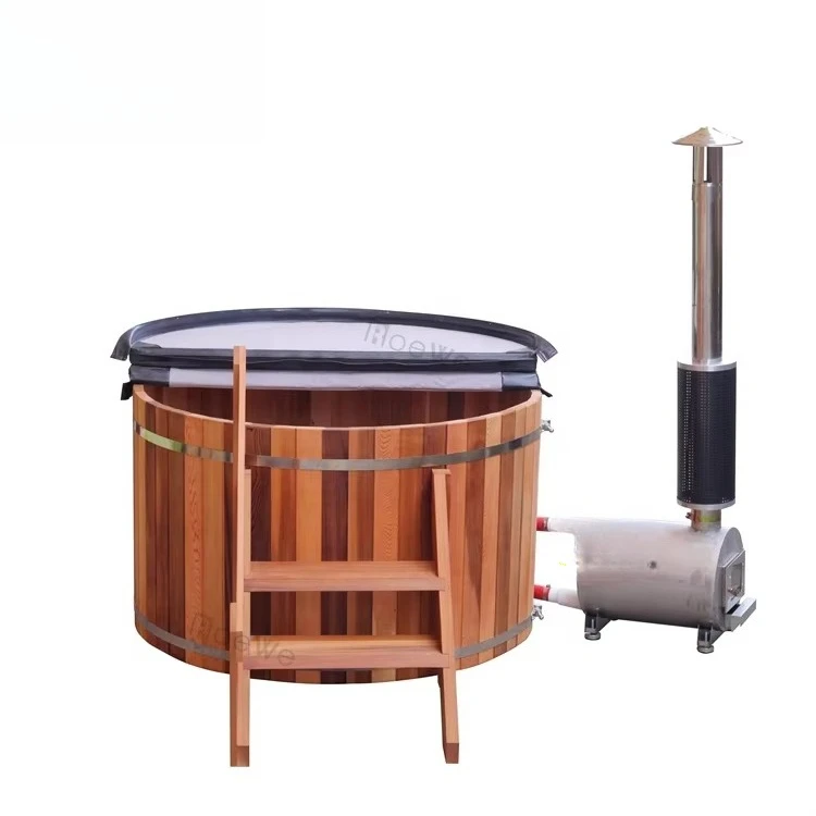 Solid spruce stove heating bucket outdoor wood heater