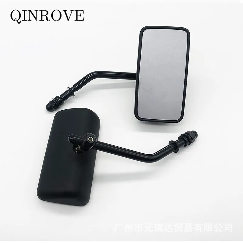 For Harley Davidson Forty-Eight Road King Fatboy Breakout Iron 883  Motorcycle Rear Mirror Iron Square Black Chrome Side Mirror