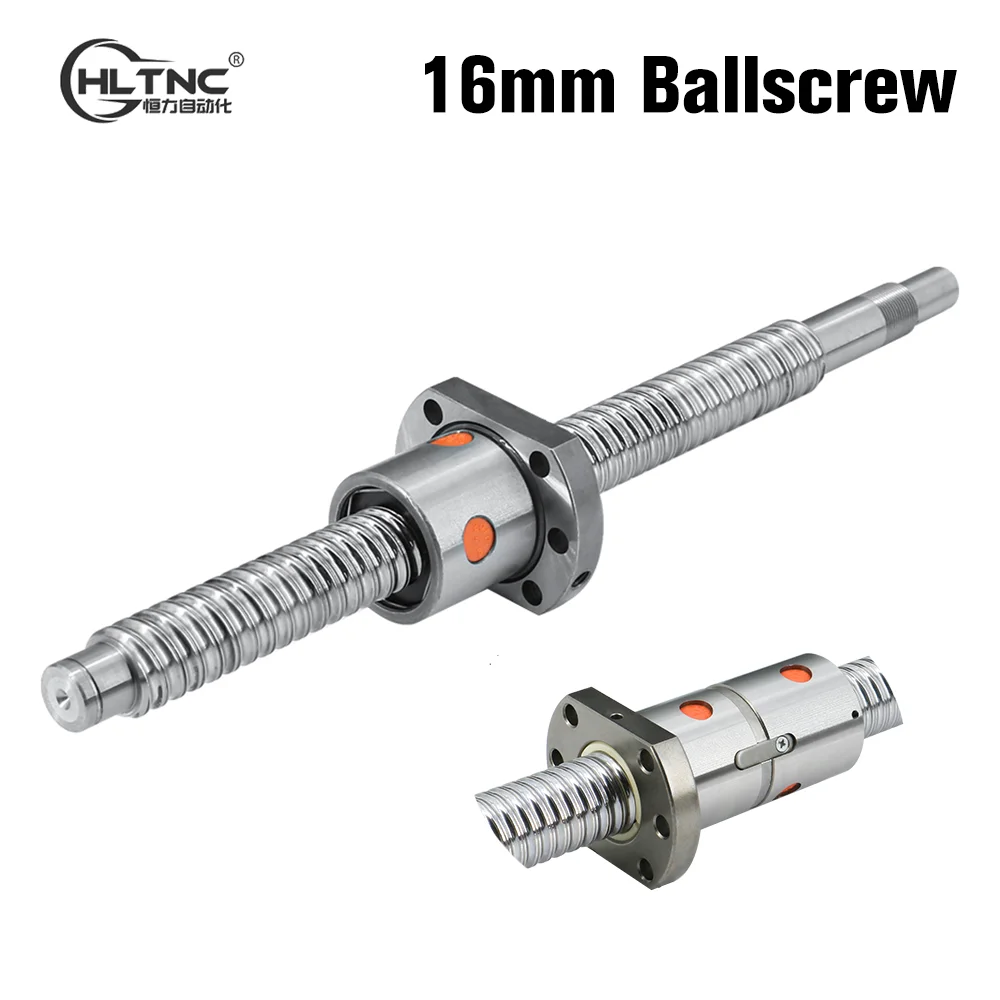 

HLTNC 600 650 700 750 850 мм SFU1605 SFU1604 SFU1610 C7 свернутый шариковый винт с 16 мм винтовым стержнем Одиночная двойная гайка Торцевая обработка