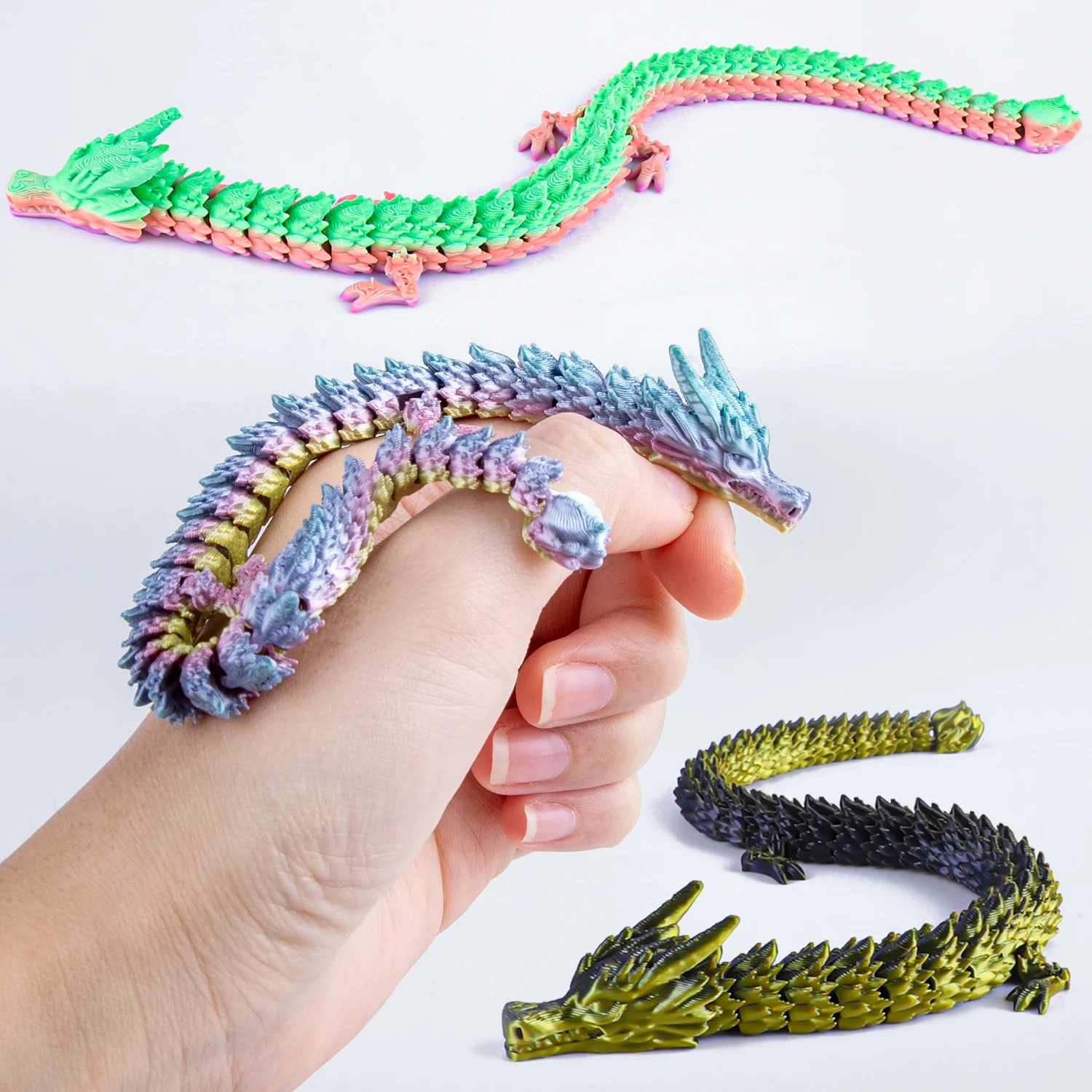 1 قطعة تمثال التنين المفصلي ،  - مراجعة 3D Printing Mockup وسعره