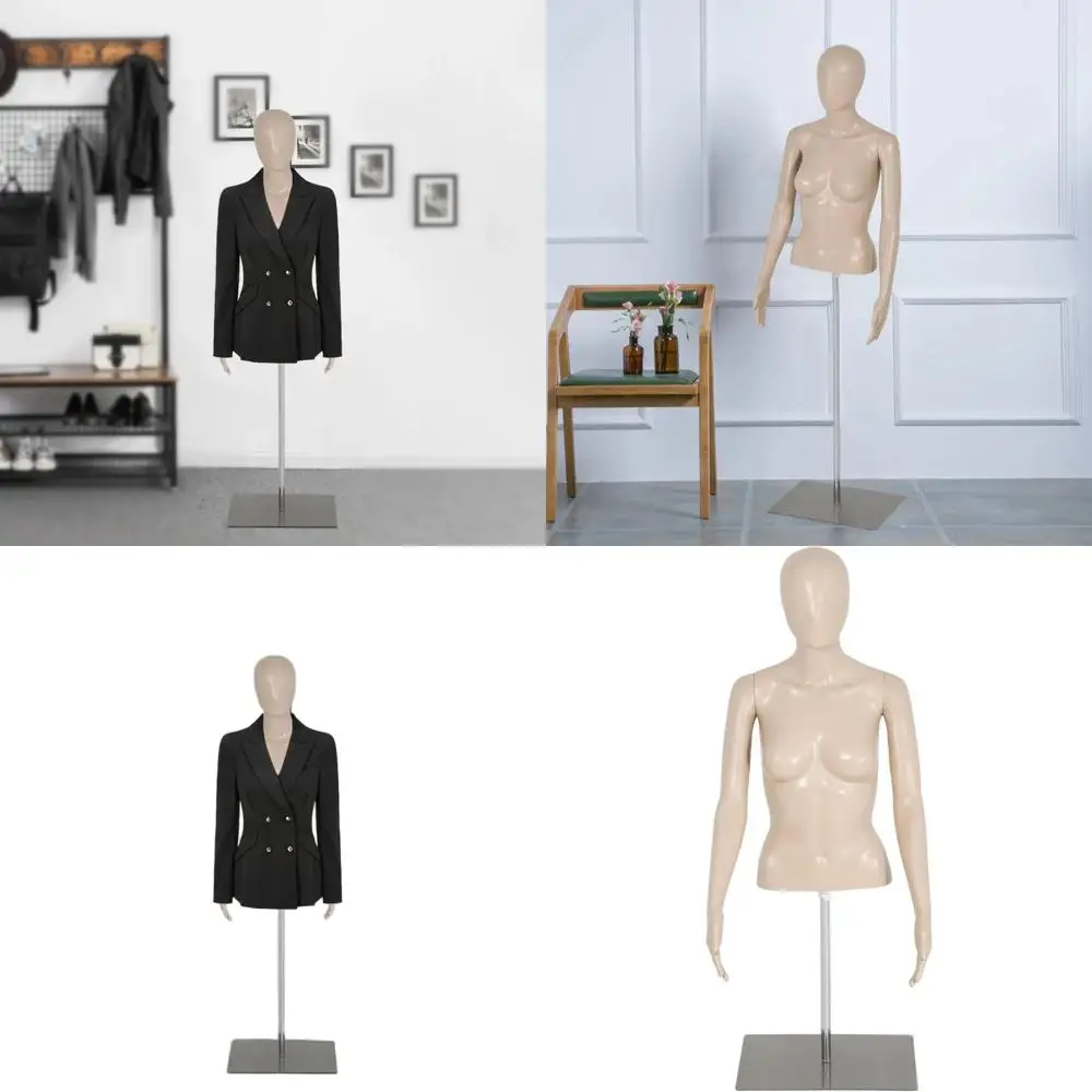 

Регулируемый женский манекен для пошива одежды, 39-56 дюймов, реалистичный, натурального цвета, с подставкой