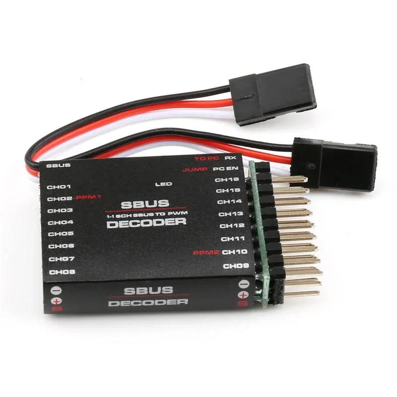 SBUS To PWM/PPM Decoder 16 Channel Converter Receiver Signal Transverter For Futaba Frsky Orange