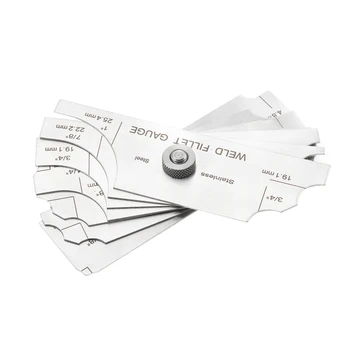 7 pezzi calibro di ispezione della saldatura del raccordo Set calibro di regola tipo di camma calibri di saldatura calibro di raccordo di saldatura per saldatori professionali