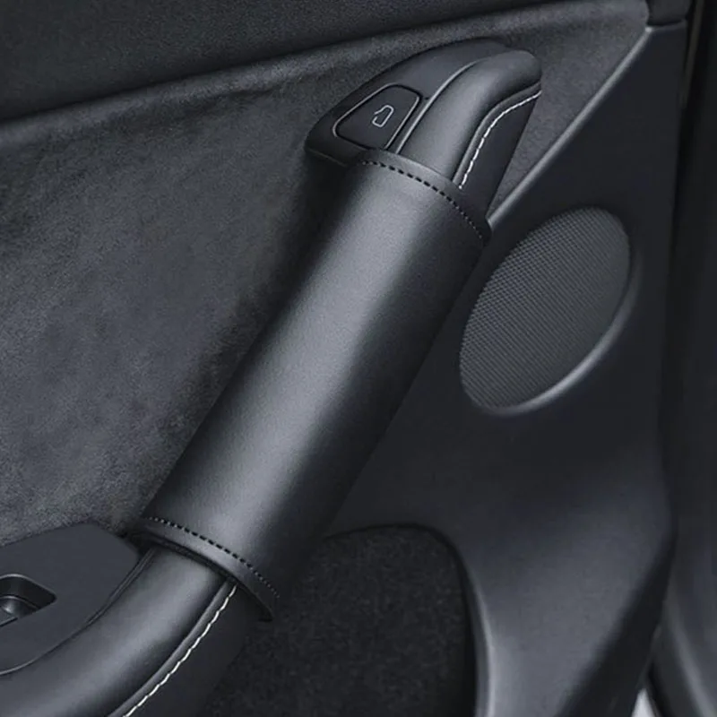 

For Tesla Model 3 Y Door Inner Handle Leather Protector Car Modification Accessories