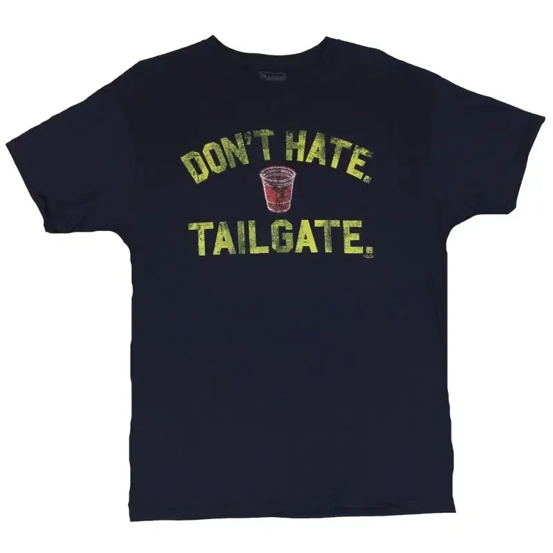 Camiseta nueva para adultos Crude Attitude Don Hate Tailgate Tail Gate