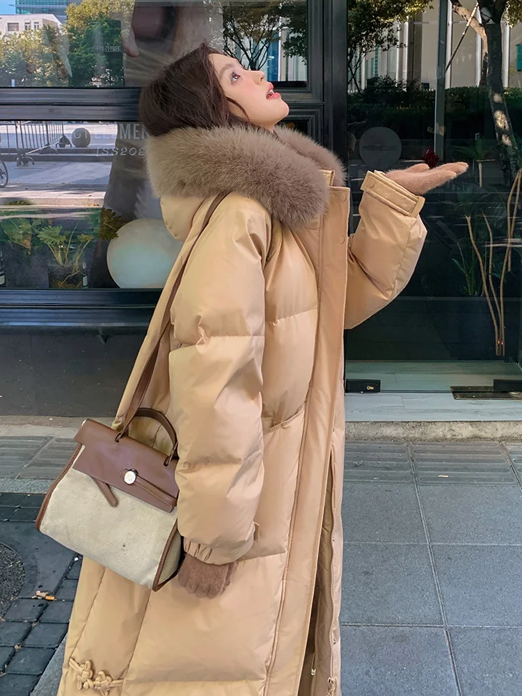 Parka's Dames Informales Herfst A-lijn Klepzakken Zijknop Gebonden Taille Gesloten Hoog-Laag Kaki Neutraal Comfortabel Eenvoudig 2025