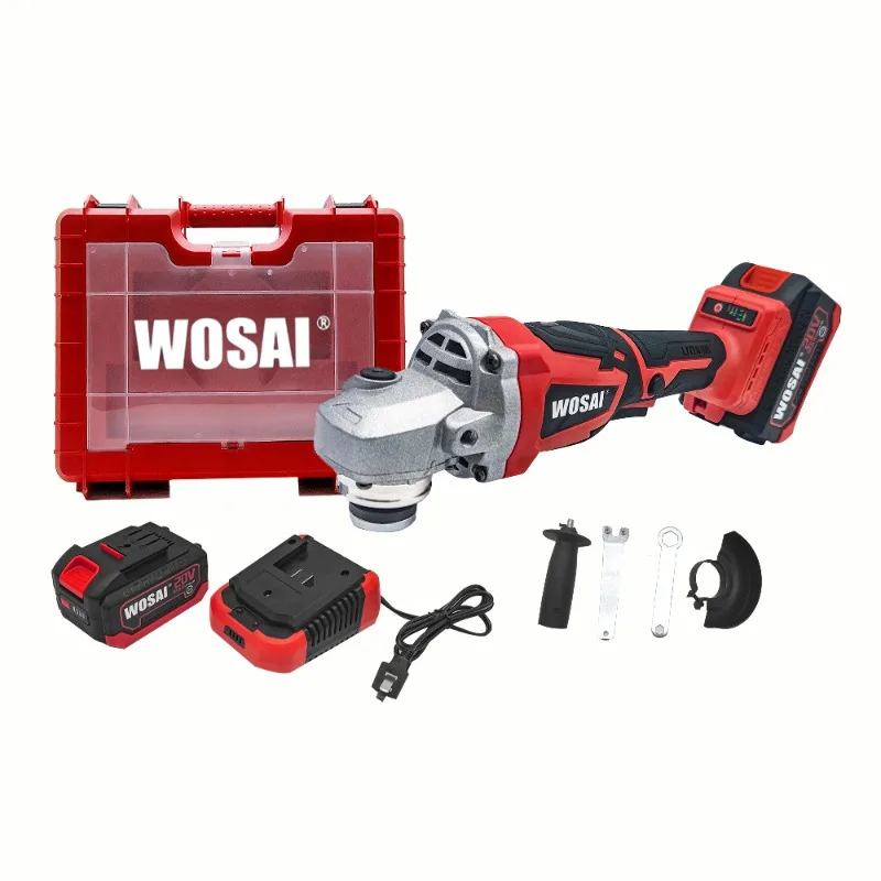 

WOSAI Factory Directly Sale 20V Portable Angle Grinder 100/115/125mm Electric Angle Grinder Machine