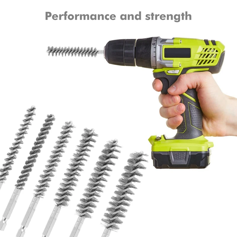 18 шт., проволочные щетки для дрели, маленькая проволочная щетка из нержавеющей стали разных размеров для очистки, приблизительный набор