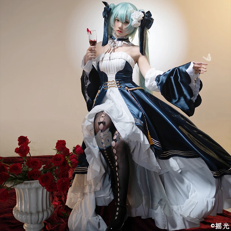 Irelia H 스토어 2023 mi & ku, VO CAL OID mi & ku 39, 감사 주는 날 mi & ku 코스프레 코스튬 이브닝 원피스 여성