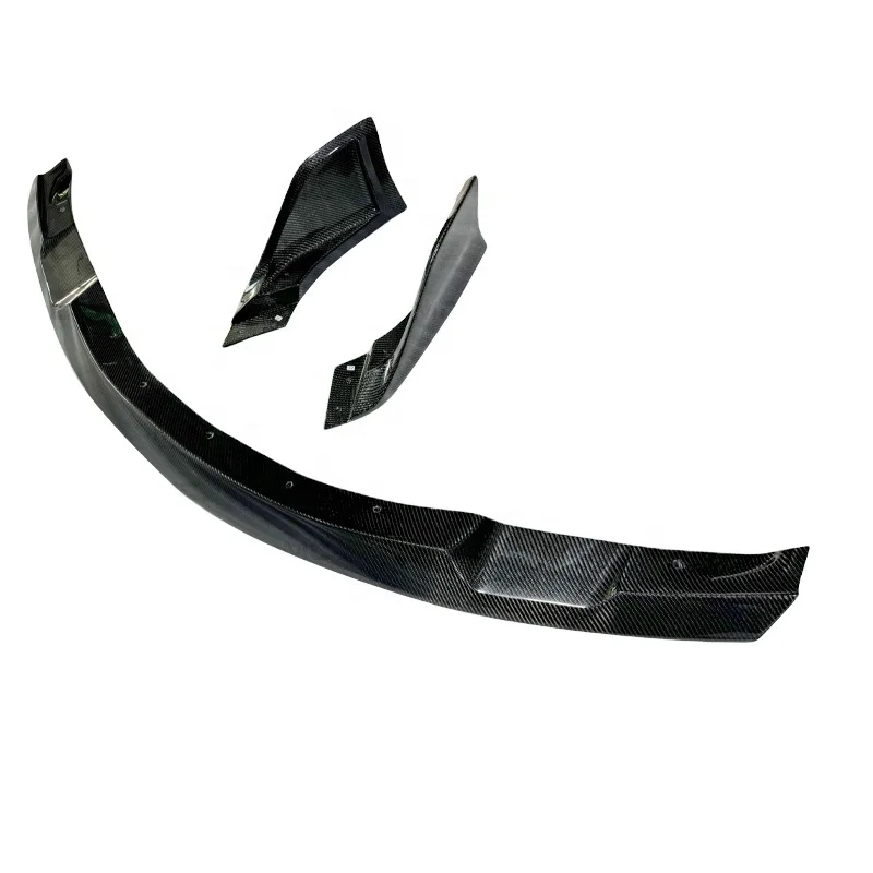 Carbon Fiber A Style Front Bumper Lip For Toyota Supra A90 A91 MkV GR DB Front Splitter Lip 3PCS