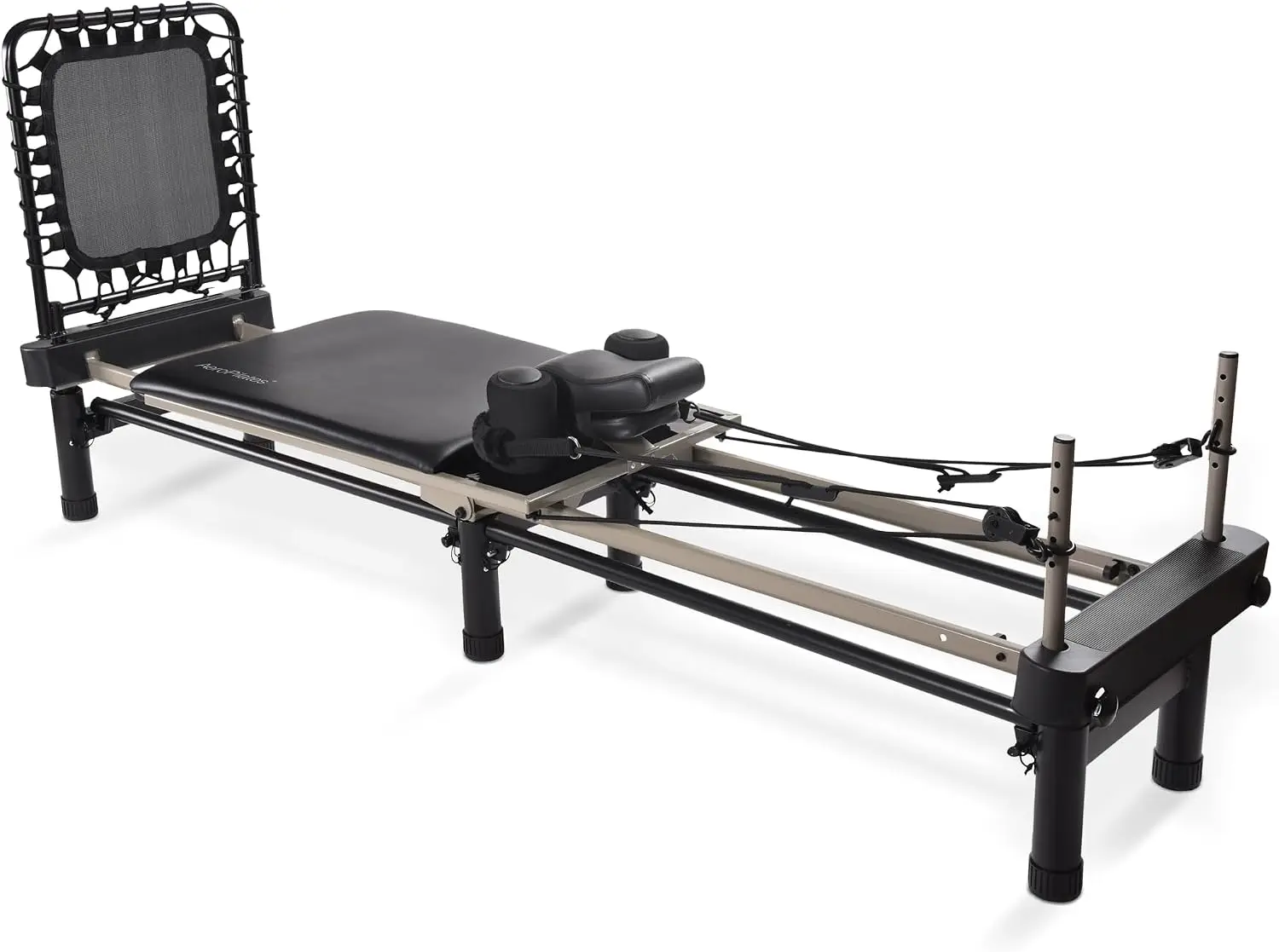Pilates Reformer Machine, Gym Equipment for Resistance Workout, Strength & Fitness Training - Foldable & Compact