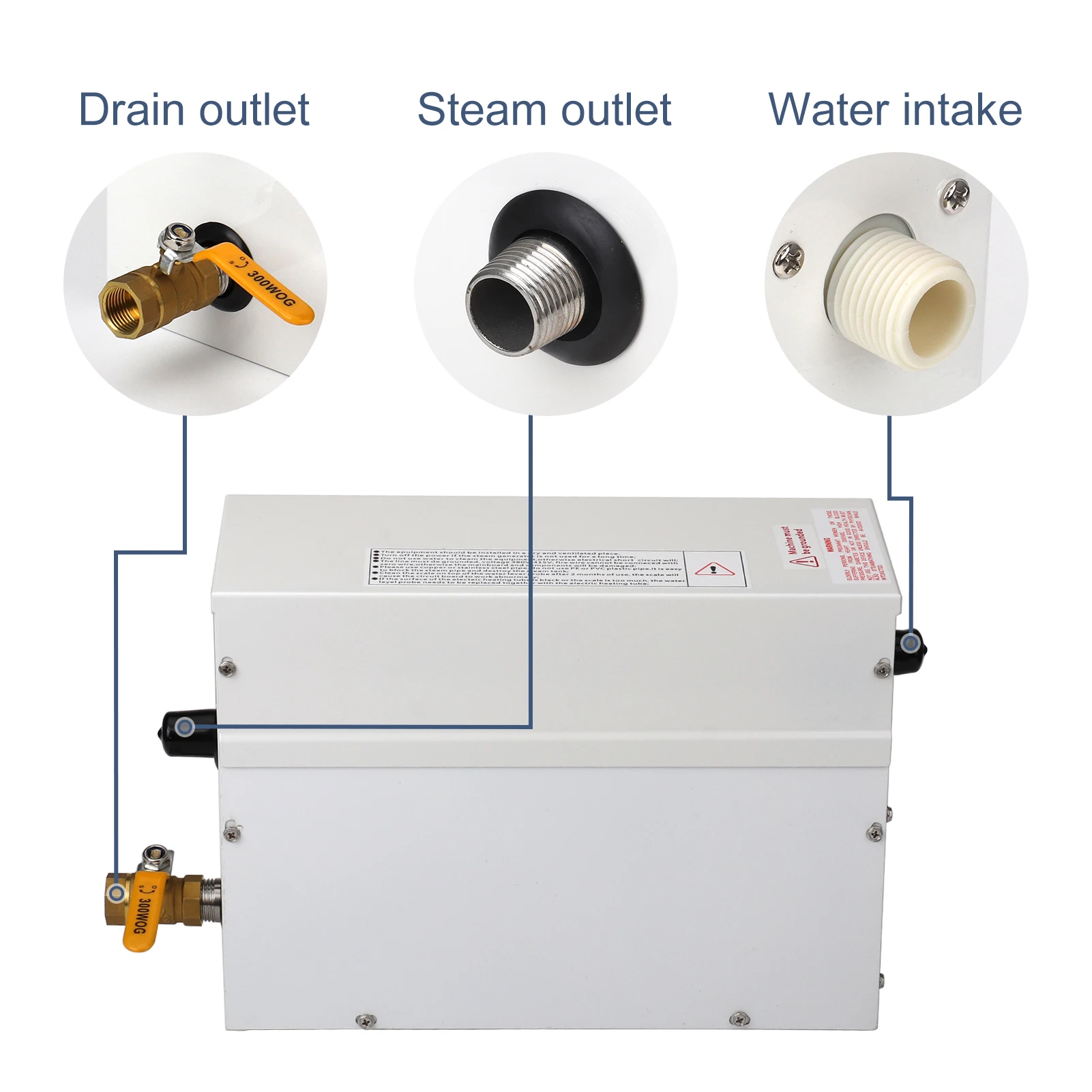 3KW Home Steam Maker Machine Sauna Bath SPA Fumigation Machine With Digital Controller 220V Steam Bath Machine