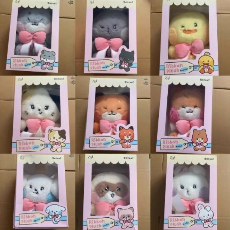 

Горячая распродажа: плюшевый брелок-подвеска Zeroni Ribbon Pink Bow Series Zb1 в форме сердца, шарика и звезды, мерч с Чжанхао, Ханбином, Рикки