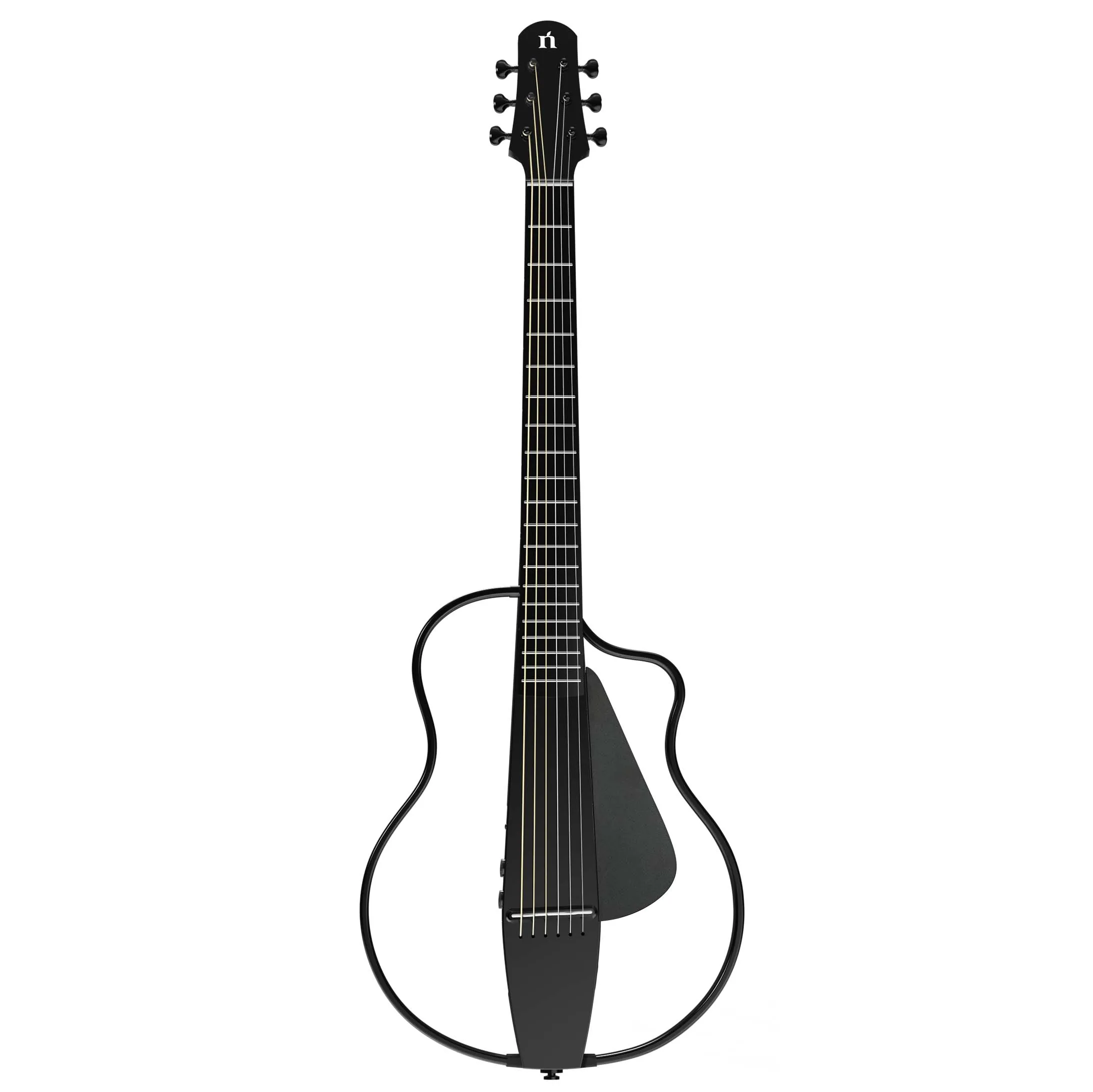 Silent 6-String Bamboo Body 38 Inch Acoustic Guitar Matte Finish