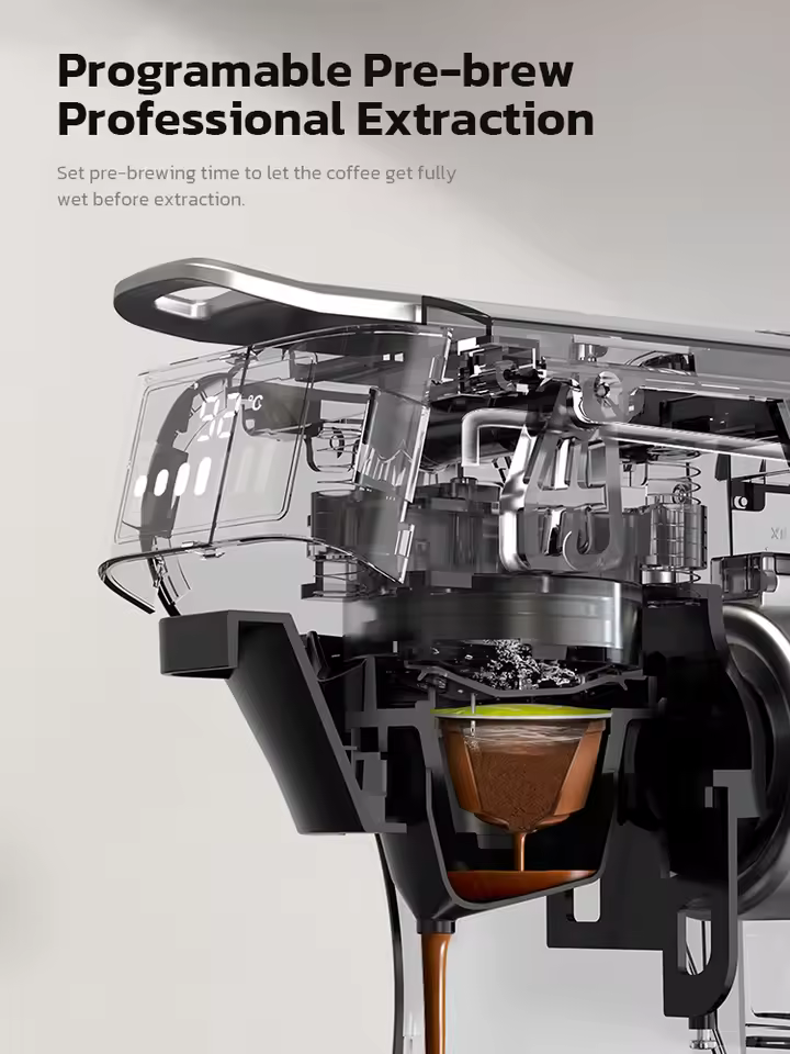 HiBREW 6in1 커피머신 작동 및 다양한 커피 제조 예시