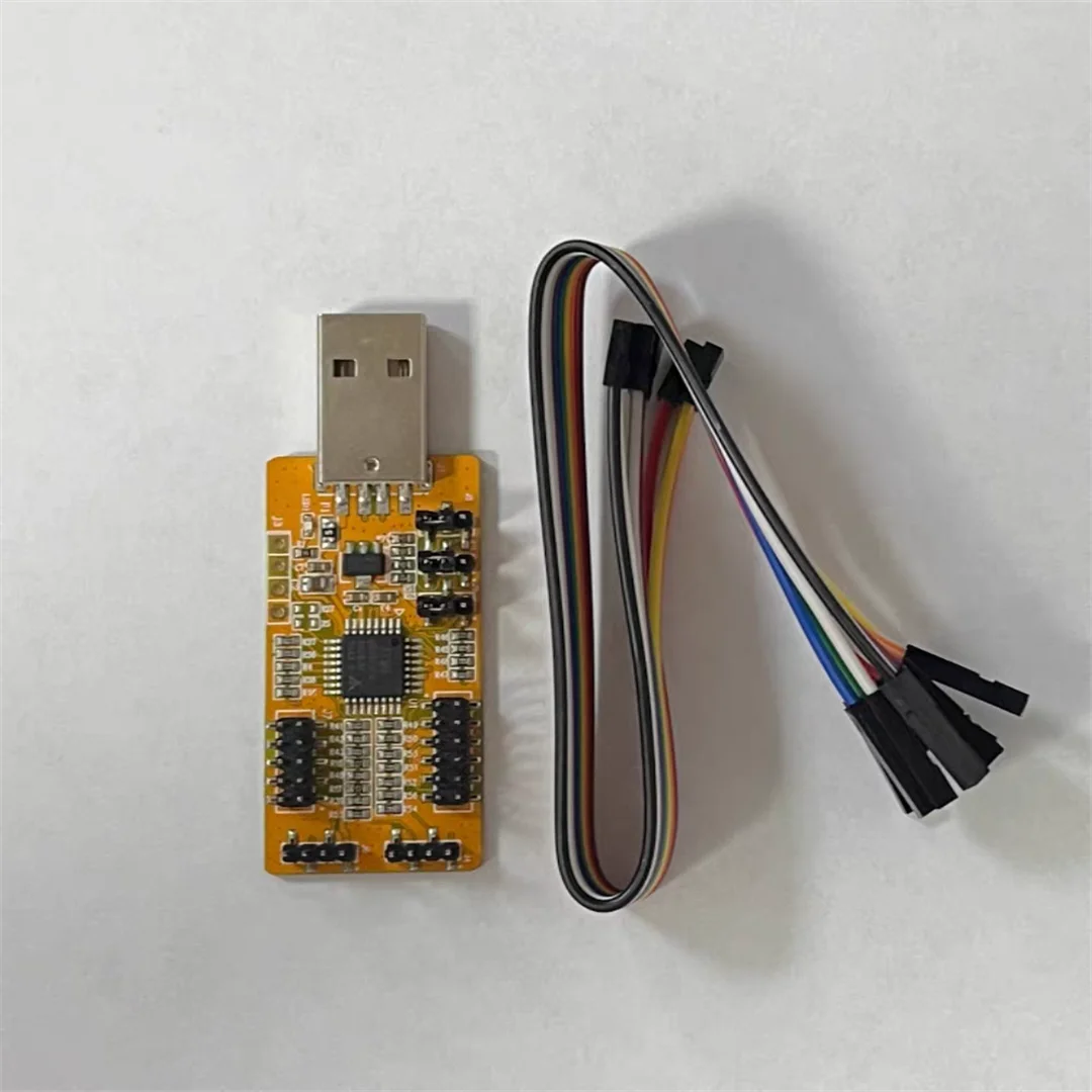 USB to UART, I2C, SPI (with 4 ADC, 4 PWM, 8 digital IO, and NRF2401 testing software)