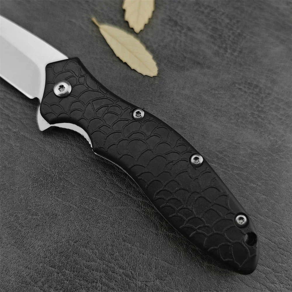 

KS 1830 Hunting Pocket Folding Knife 8Cr13Mov Blade Nylon Brazed Handle EDC Outdoor Camping Self Defense Survival Knifegift