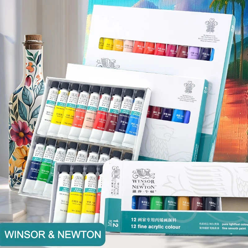 

Набор акриловых красок Winsor & Newton, водостойкий солнцезащитный крем, не выцветает, сделай сам, ручная роспись, настенная живопись, текстильная живопись, граффити