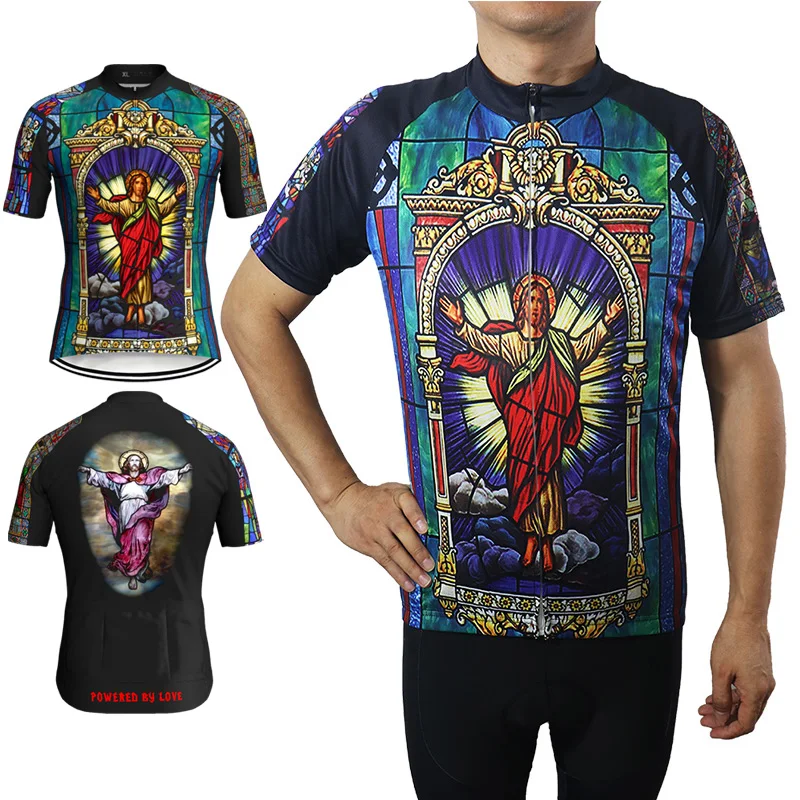 

Jesus Short Sleeve Road Jersey, Church Clothes, Cycling Jacket, Motocross Shirt, Bicycle Sweater, Ride Top Coat, Sports Wear