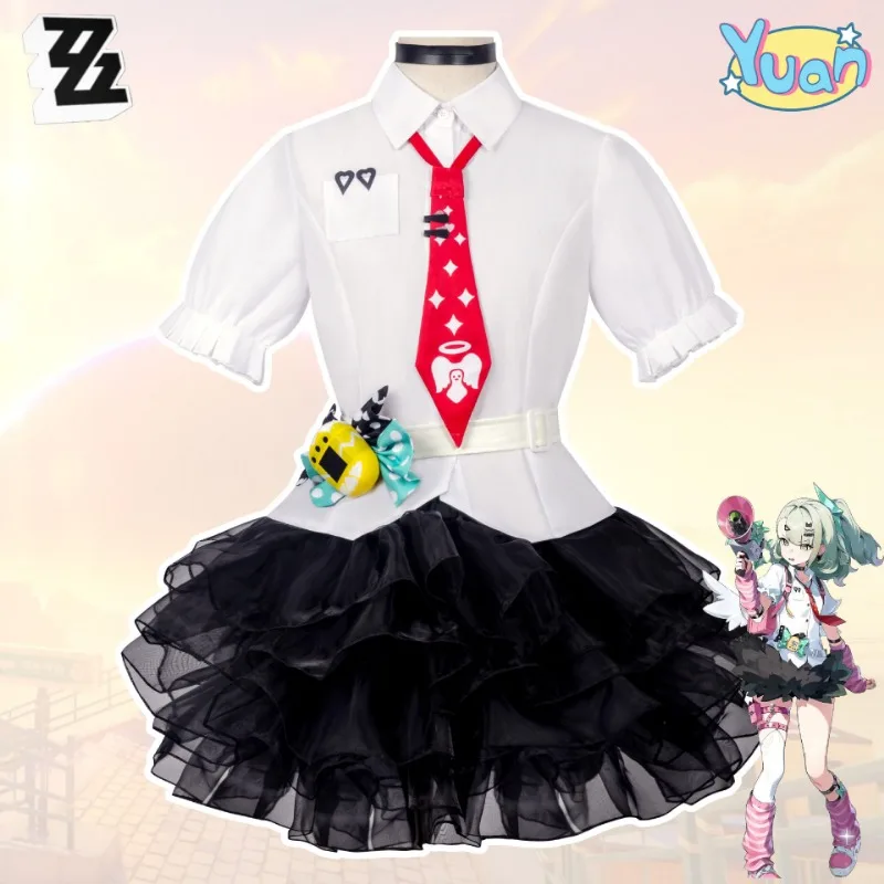 Zenless Zone Zero Virtual Idol Chinatsu Remiel Cosplay Costume Delusional Angel Anime Outfit for Adult Women Christmas Party view 2