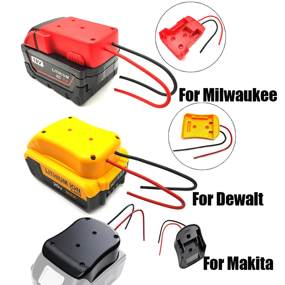 Battery Adapter Converter for Makita  Dewalt  Milwaukee 14.4V 18V 20V  Li-Ion Battery DIY Power Tool Battery Converter