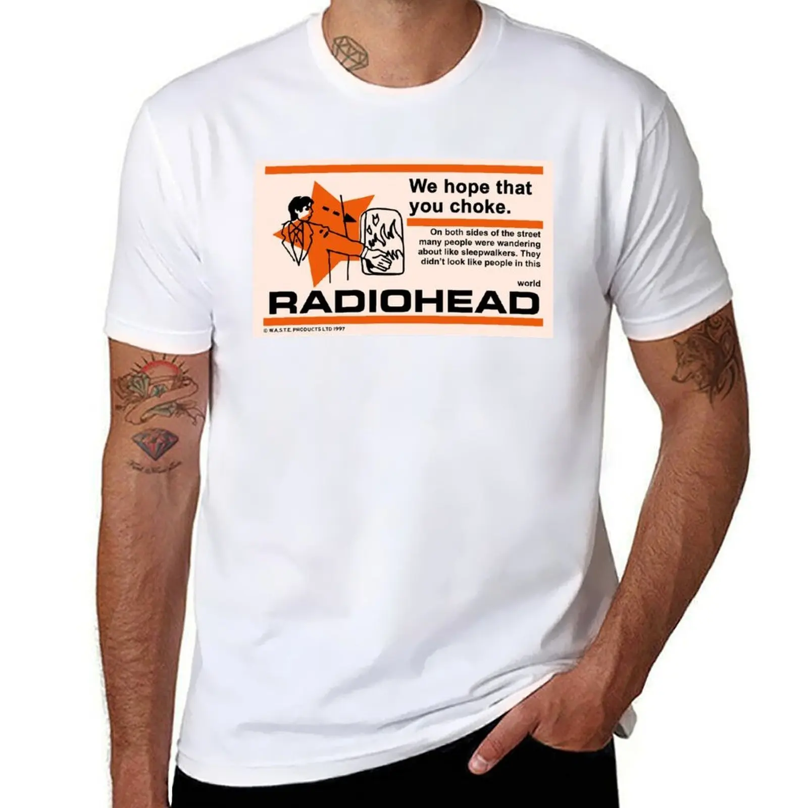 

Bends Ok Computer In Rainbows Pablo-Radio A Moon Pool Amnesic T-Shirt man t shirt graphic t shirt personalised T-Shirt