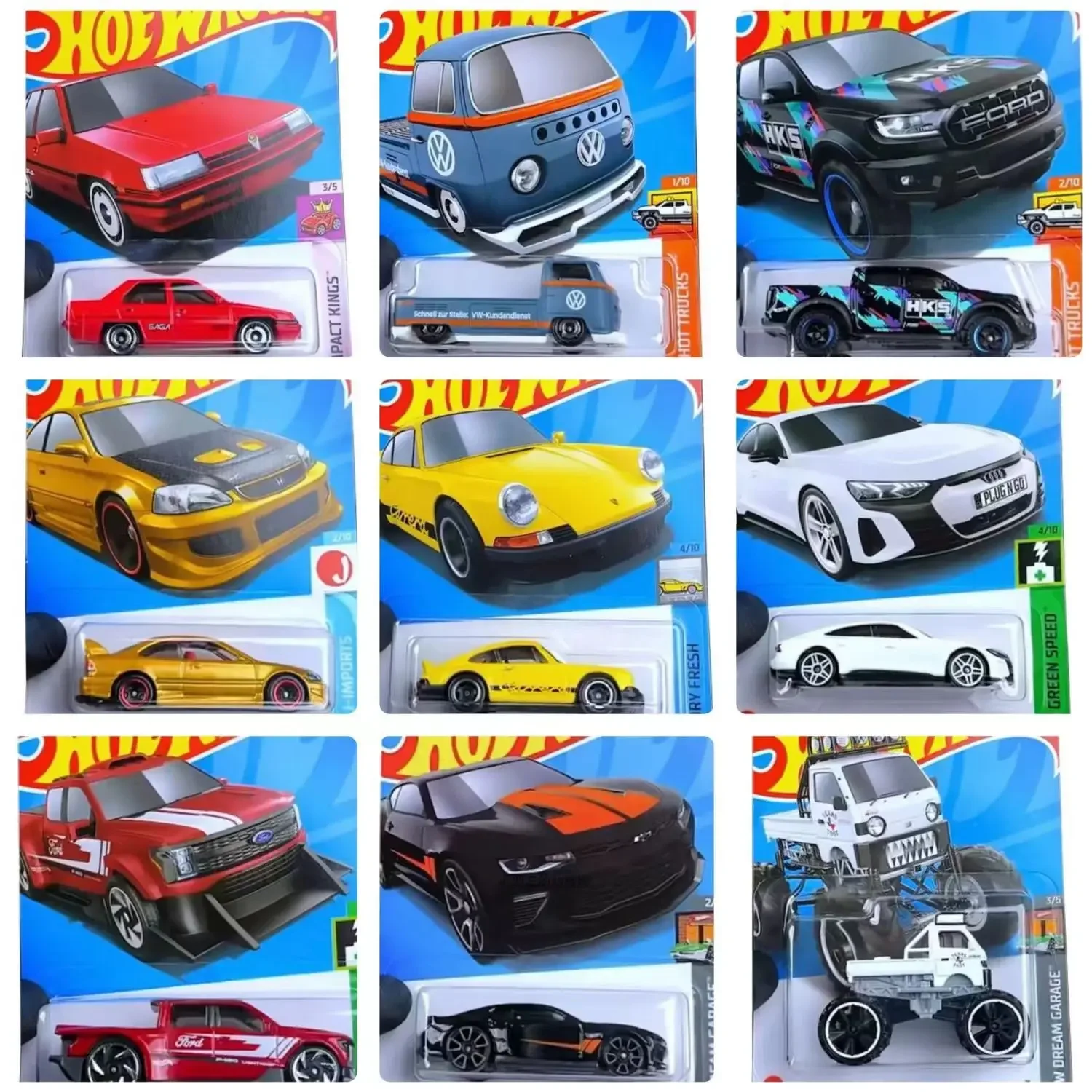 Coche de juguete 24B Hot Wheels para niños, Nissan Skyline, Mazda, Autozam, Porsche 911, Dodge, Audi, Barbie, Corvette, regalo de cumpleaños, 1:64