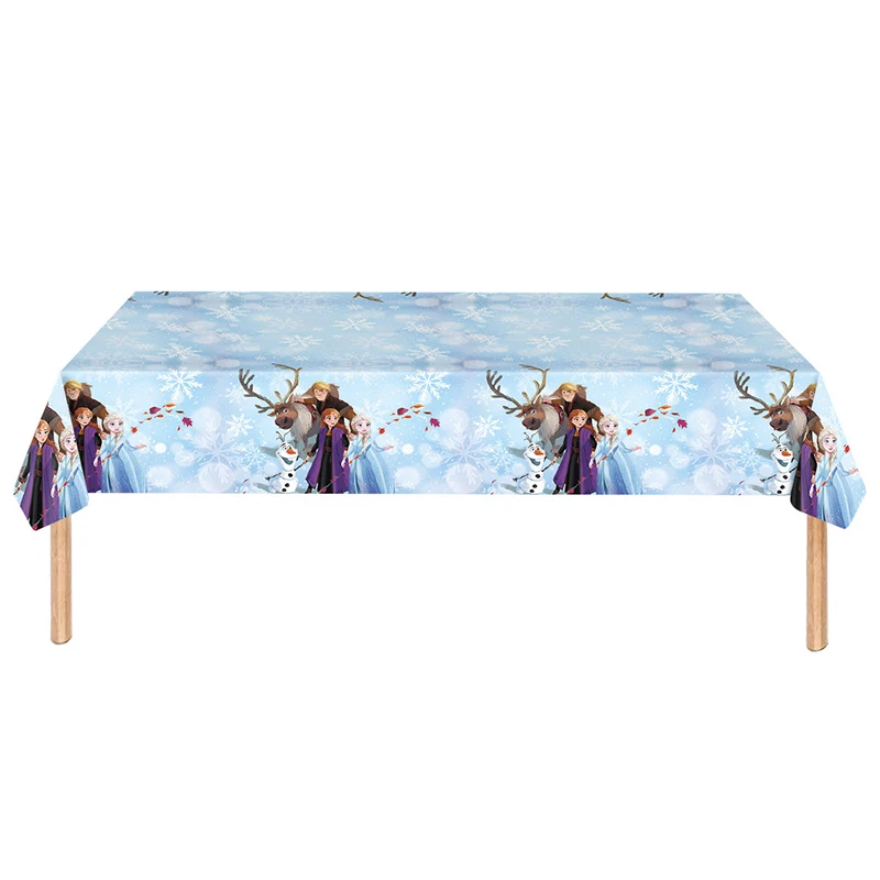 

1set Disney Frozen Princess Anna Elsa Theme Cartoon Pattern Tablecloth Birthday Party Celebration Disposable Table Decorations