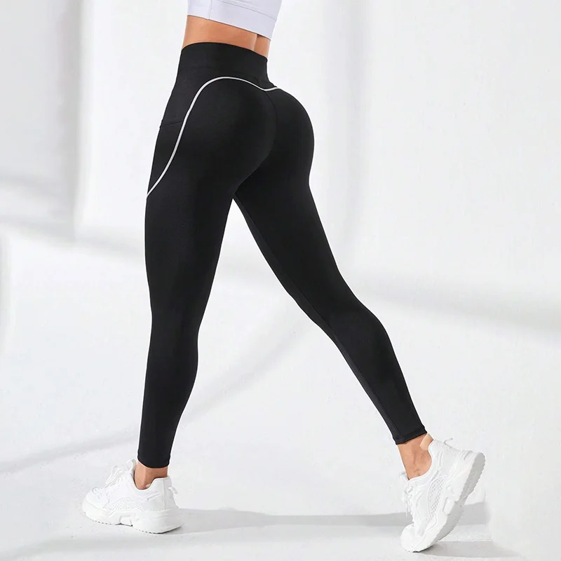 High Waist Yoga Pants Leggings for Women with Pockets Tummy Control Workout Leggings for Women