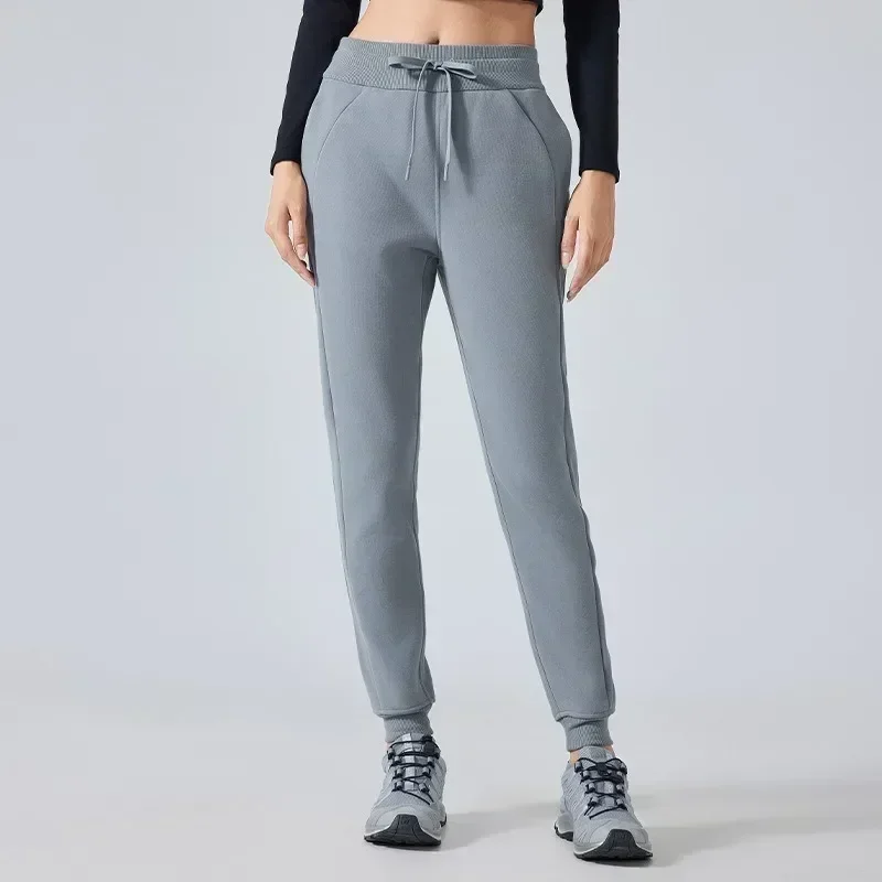 

Lemon Autumn Winter Women Fitness Exercise Cotton Blend Jogger Sweatpants Women Scuba High Waist Sweatpants Yoga Clothing