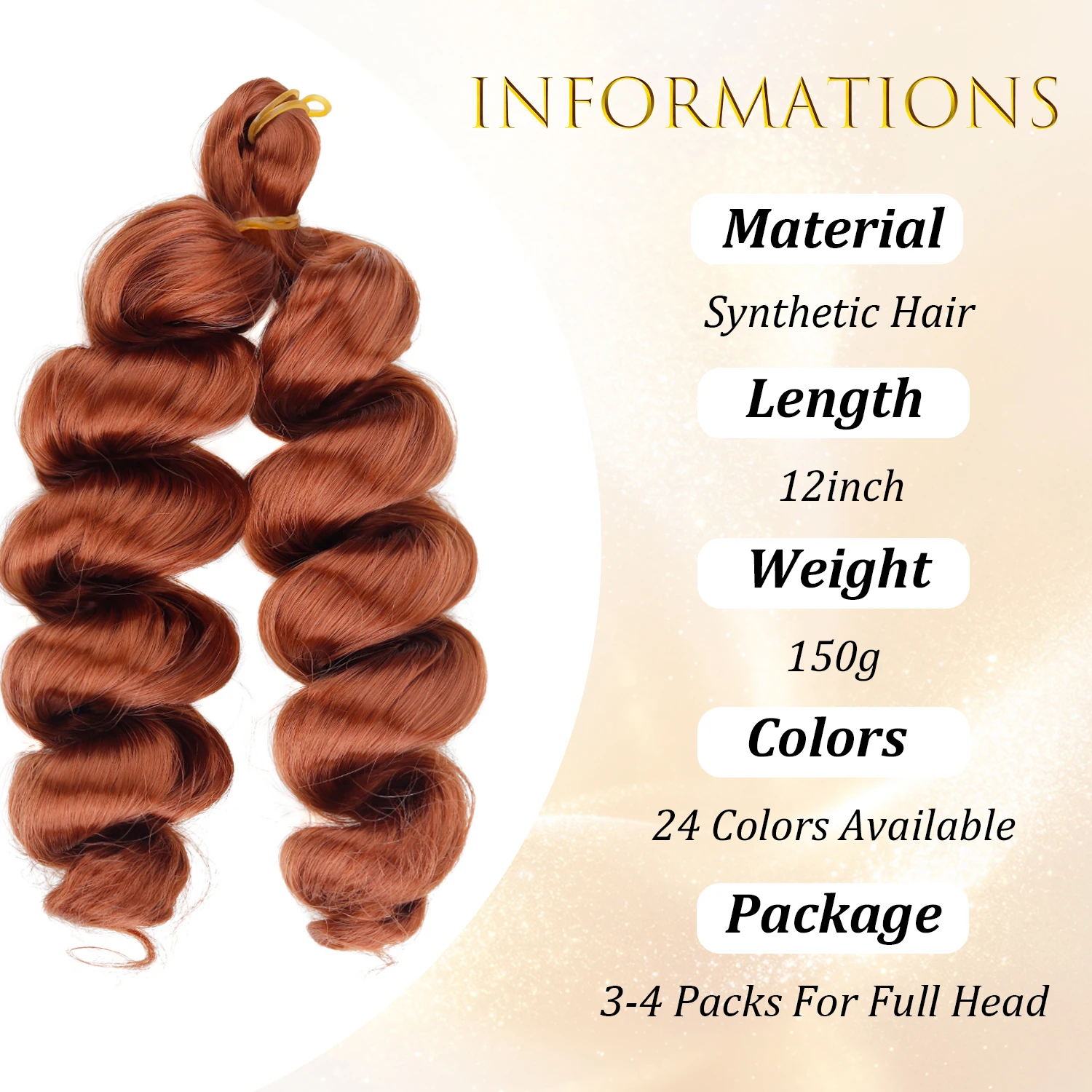 French Curl Braiding Hair 12 Inch French Curl Crochet Braids, Curly Braiding Hair Synthetic Knotless Braiding Hair Extensions