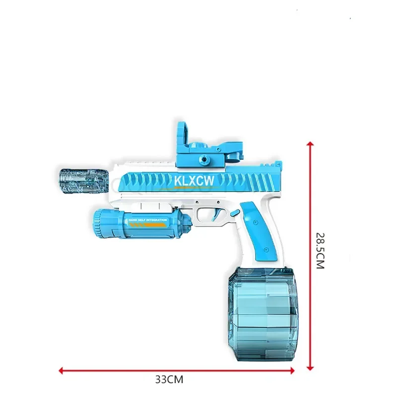 KR New Electric Burst pistola ad acqua giocattolo con doppia luce Glock tiro pistola ad acqua spiaggia piscina giocattoli per bambini regali per adulti