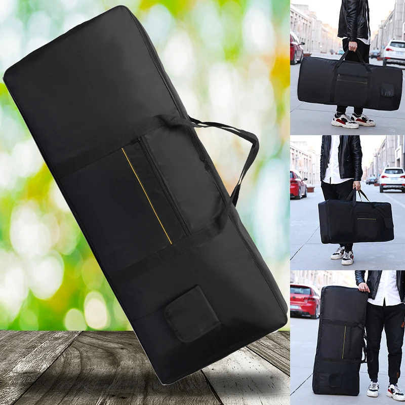 Funda de transporte acolchada para Piano Electrónico de 88 teclas, teclado Universal impermeable, bolsa gruesa negra