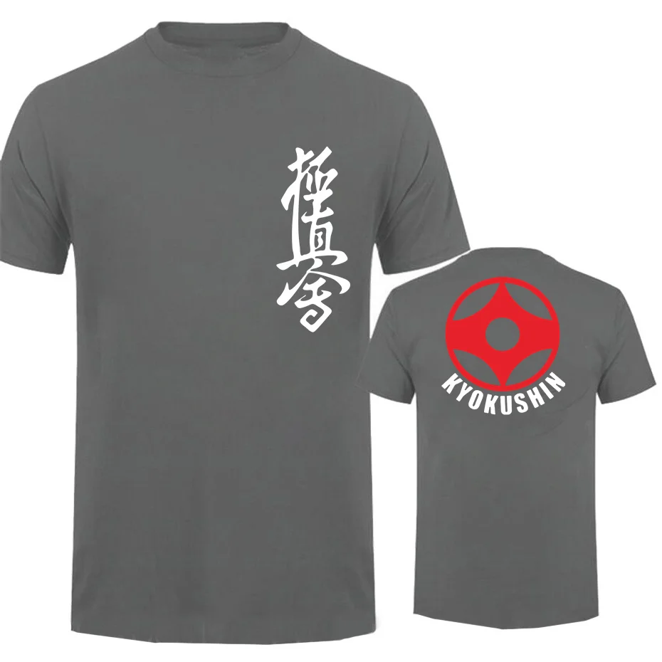 Tshirt men Unisex Tshirt Black Tshirts Homme Tees Kyokushin Karate Masutatsu Oyama Karate Japan Custom T-Shirt Print TShirt Men