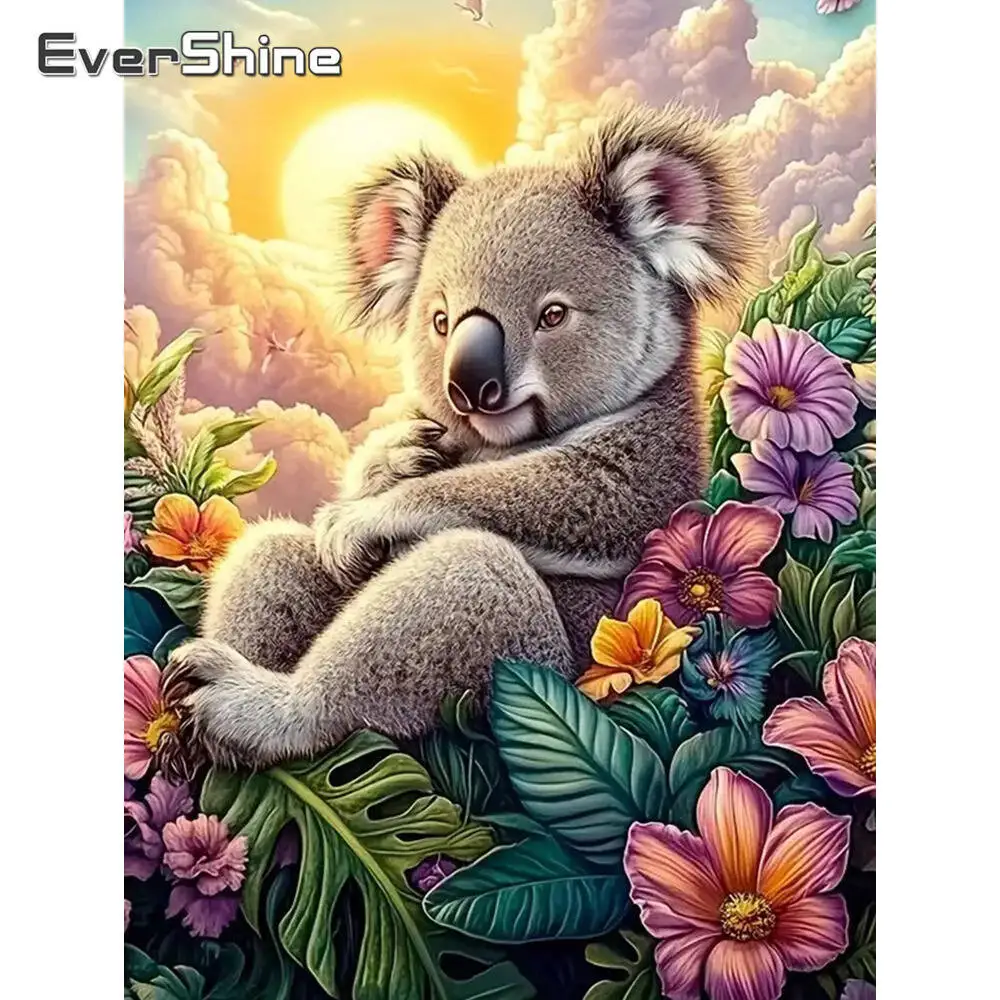 Evershine Diamant-Malerei, Hund, Tier, Strass-Bilder, Cartoon-Diamant-Stickerei, Brücke, buntes Kunsthandwerk, handgefertigtes Geschenk