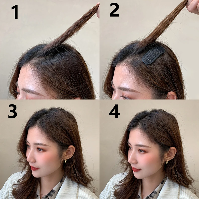 女の子と女性のためのヘアアクセサリー,柔らかいスポンジクリップ,見えないボリュームのあるヘアクリップ