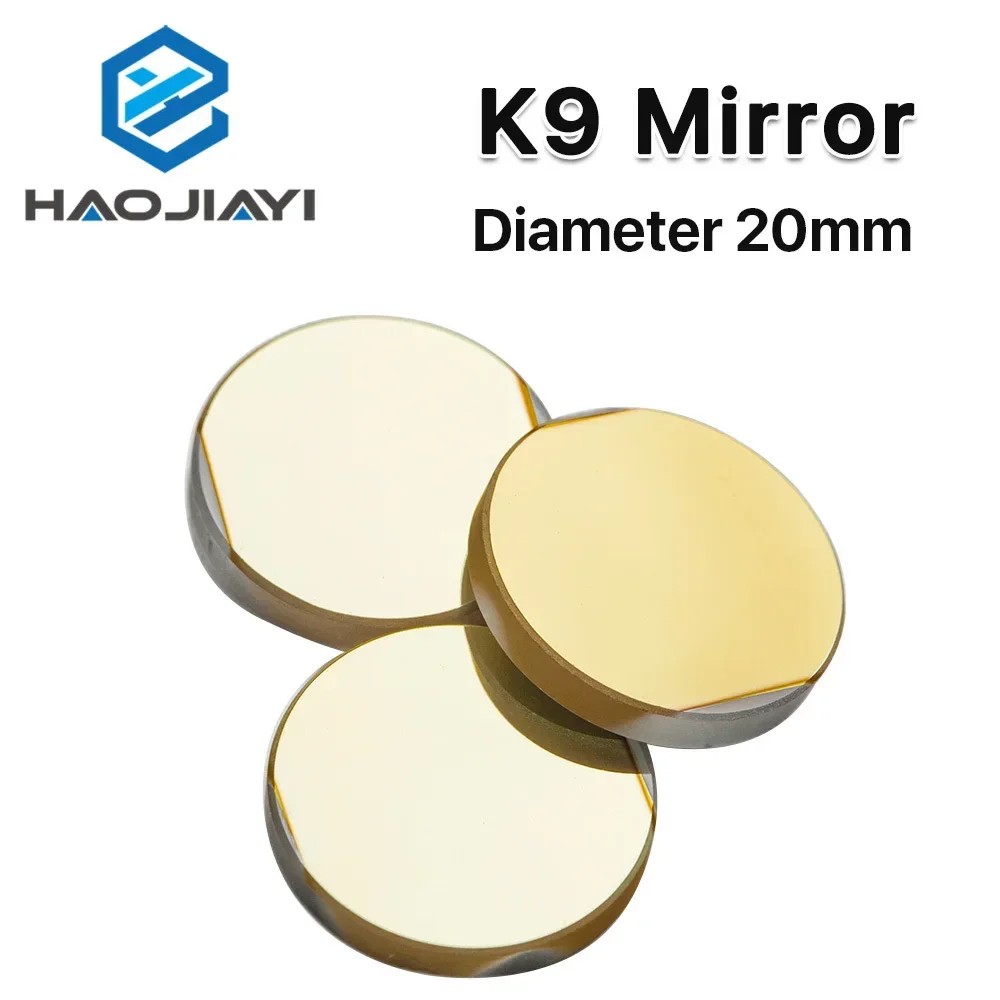 Diameter 20mm K9 CO2 laser reflection mirror glassmaterial with golden coating for laser engraver cutting Machine